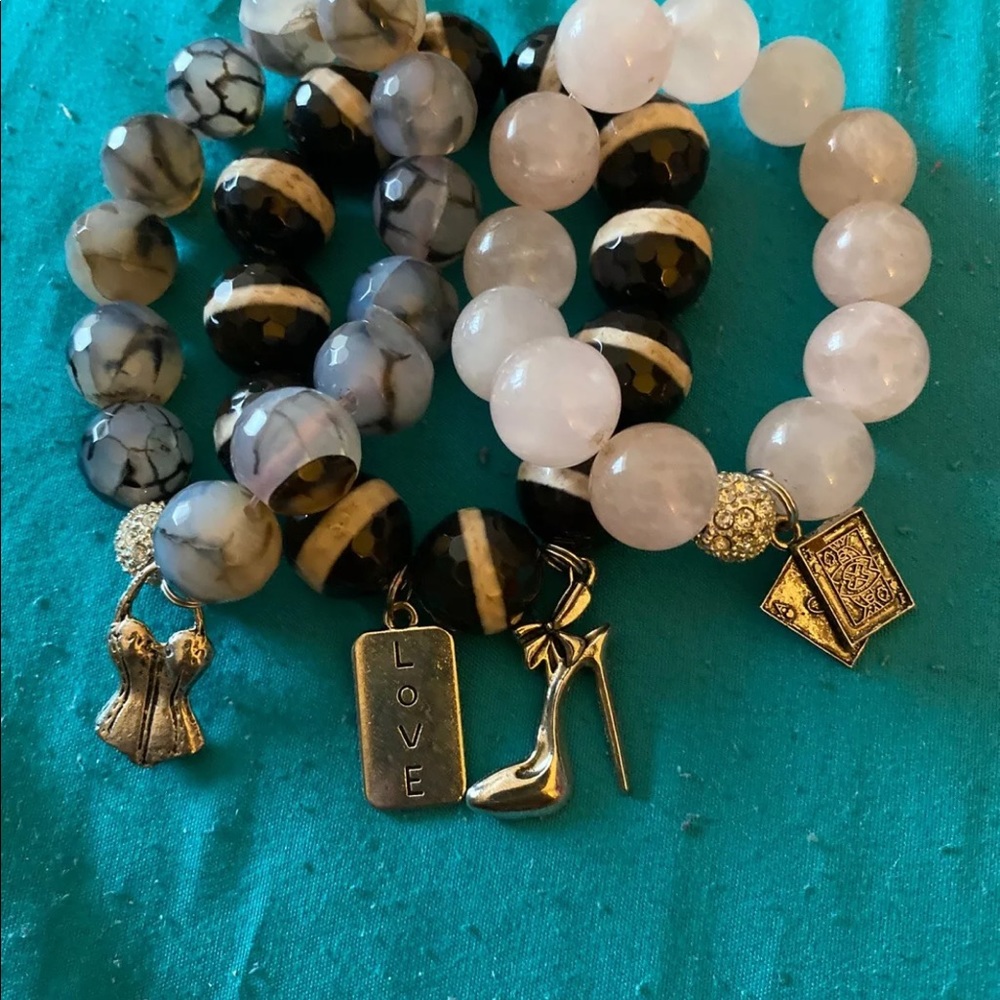 Handmade bracelet with charms